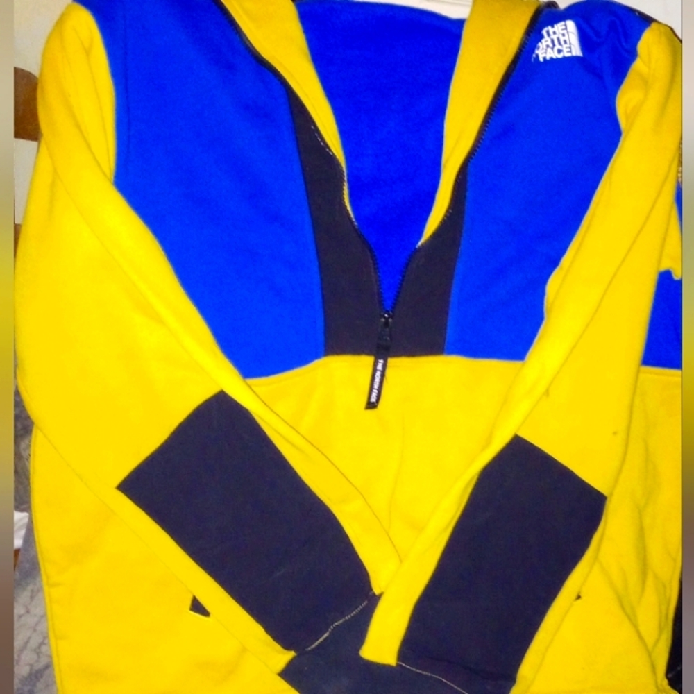 The North Face Yellow and Blue Jacket